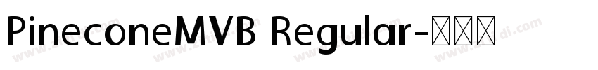 PineconeMVB Regular字体转换